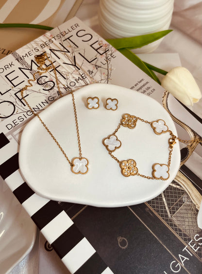 Dainty Clover Set (blanco)